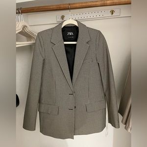 Zara plaid blazer XS